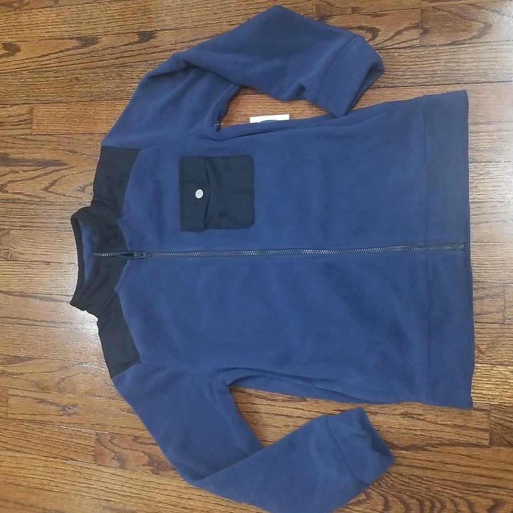 Old Navy Microfleece Performance Navy Black Jacket